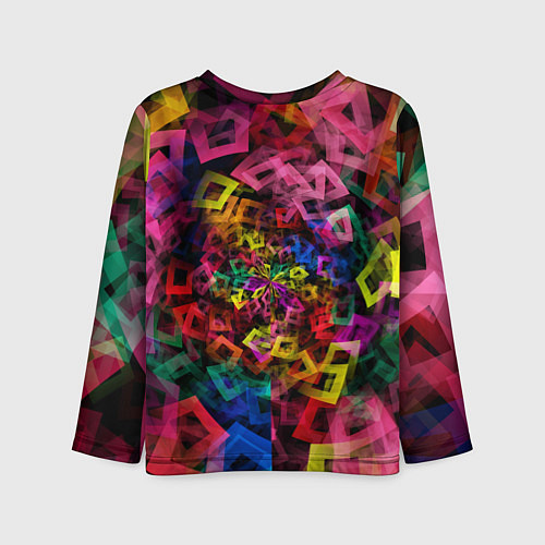 Детский лонгслив Калейдоскоп / 3D-принт – фото 2