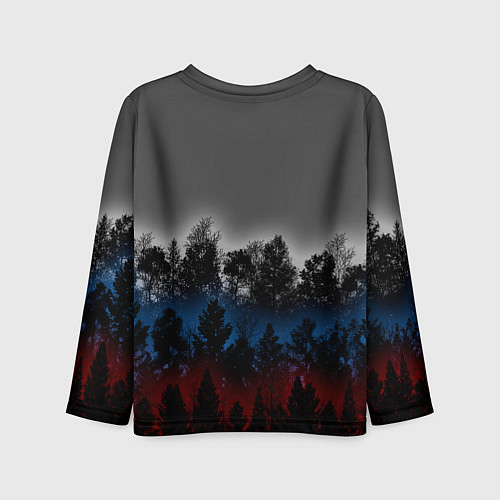 Детский лонгслив Флаг из леса / 3D-принт – фото 2