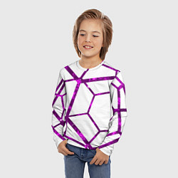 Лонгслив детский Hexagon, цвет: 3D-принт — фото 2