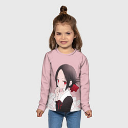 Лонгслив детский Kaguya Flower, цвет: 3D-принт — фото 2