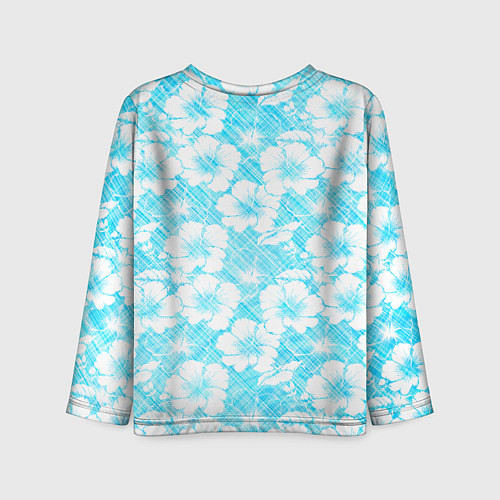 Детский лонгслив Русалочка и цветы / 3D-принт – фото 2