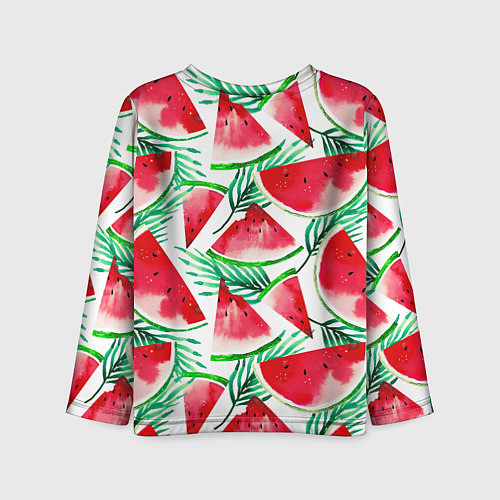 Детский лонгслив Арбузное настроение / 3D-принт – фото 2