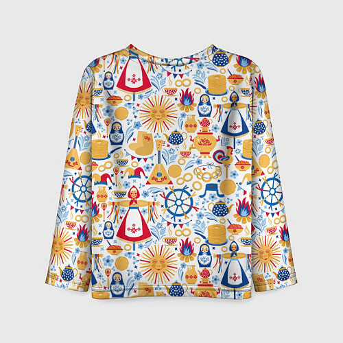 Детский лонгслив Славянская символика / 3D-принт – фото 2