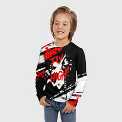 Лонгслив детский FLY HIGH! Haikyu!!, цвет: 3D-принт — фото 2