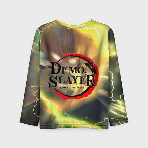 Детский лонгслив ZENITSU ЗЕНИТСУ ЛОГО спина / 3D-принт – фото 2