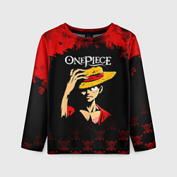 Детский лонгслив Луффи One Piece Большой куш