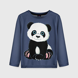 Лонгслив детский Милая Панда Sweet Panda, цвет: 3D-принт