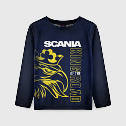 Лонгслив детский Scania king of the road, цвет: 3D-принт