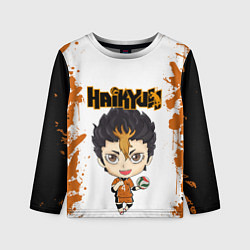 Детский лонгслив Юу Нишиноя Nishinoya Yu Z
