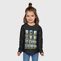 Лонгслив детский 12 Докторов, цвет: 3D-принт — фото 2