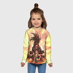 Лонгслив детский Хяккимару Такебо Дороро Z, цвет: 3D-принт — фото 2
