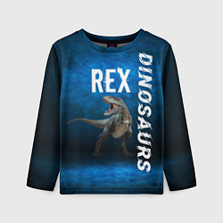 Лонгслив детский Dinosaurs Rex 3D, цвет: 3D-принт