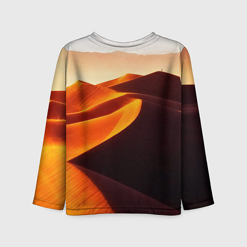 Детский лонгслив Пустыня дюна барханы / 3D-принт – фото 2