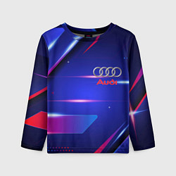 Лонгслив детский Ауди Audi синива, цвет: 3D-принт