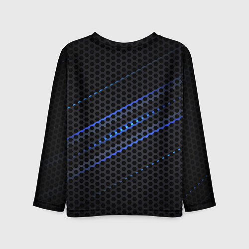 Детский лонгслив СТАЛЬНАЯ СЕТКА НЕОН STEEL MESH NEON / 3D-принт – фото 2