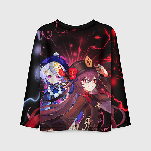 Детский лонгслив Ху Тао и Ци Ци, Genshin Impact / 3D-принт – фото 2