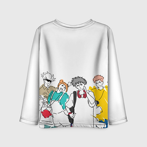 Детский лонгслив Итадори Юдзи - Jujutsu Kaisen / 3D-принт – фото 2