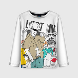 Лонгслив детский Сатору Годжо - Jujutsu Kaisen, цвет: 3D-принт