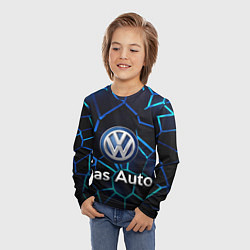 Лонгслив детский Volkswagen слоган Das Auto, цвет: 3D-принт — фото 2