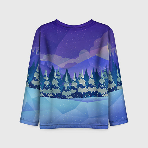 Детский лонгслив Новый Год тигра 2022 / 3D-принт – фото 2