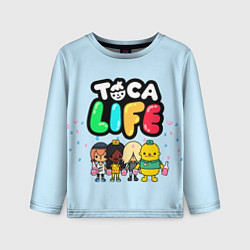 Лонгслив детский Toca Life: Logo, цвет: 3D-принт
