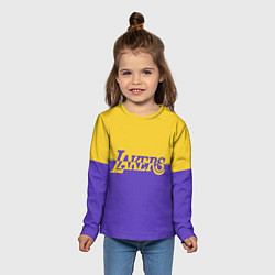 Лонгслив детский KobeBryant Los Angeles Lakers,, цвет: 3D-принт — фото 2