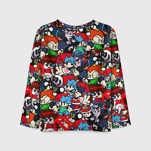 Детский лонгслив FRIDAY NIGHT FUNKIN ВСЕ ПЕРСОНАЖИ / 3D-принт – фото 2