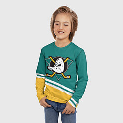 Лонгслив детский Анахайм Дакс, NHL, цвет: 3D-принт — фото 2
