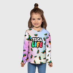 Лонгслив детский Toca Life: Smile Logo, цвет: 3D-принт — фото 2