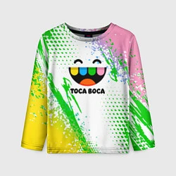 Лонгслив детский Toca Boca: Улыбашка, цвет: 3D-принт