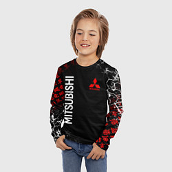 Лонгслив детский MITSUBISHI SAMURAI JAPAN STYLE ИЕРОГЛИФЫ, цвет: 3D-принт — фото 2