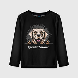 Детский лонгслив Лабрадор-Ретривер Labrador Retriever