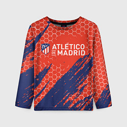Лонгслив детский Atletico Madrid: Football Club, цвет: 3D-принт
