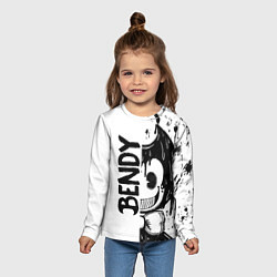 Лонгслив детский BENDY - БЕНДИ БРЫЗГИ КРАСКИ, цвет: 3D-принт — фото 2