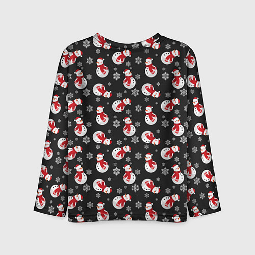 Детский лонгслив Snowmen / 3D-принт – фото 2