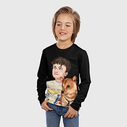 Лонгслив детский Бульвар Депо с пёсиком, цвет: 3D-принт — фото 2