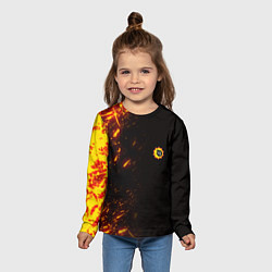 Лонгслив детский Serious Sam Fire Wave, цвет: 3D-принт — фото 2