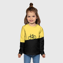 Лонгслив детский Бегущий за велосипедом, цвет: 3D-принт — фото 2