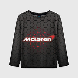 Лонгслив детский McLaren carbon theme, цвет: 3D-принт