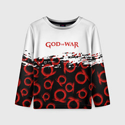 Лонгслив детский God of War Logo Pattern, цвет: 3D-принт
