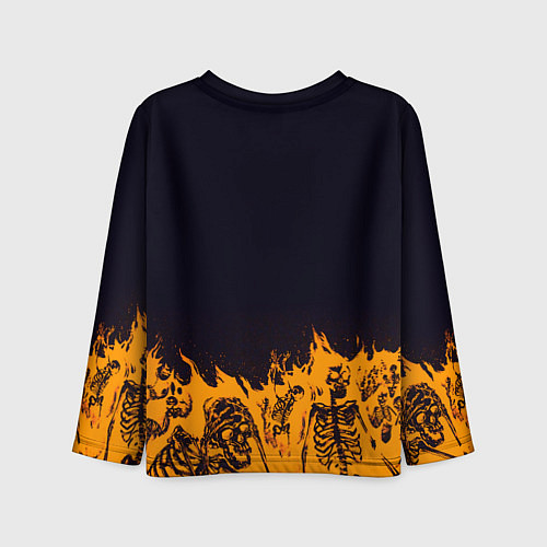 Детский лонгслив Jiok пламя / 3D-принт – фото 2