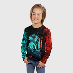 Лонгслив детский GENSHIN IMPACT XIAO ГЕНШИН ИМПАКТ СЯО, цвет: 3D-принт — фото 2
