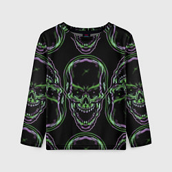 Лонгслив детский Skulls vanguard pattern 2077, цвет: 3D-принт