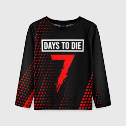 Лонгслив детский 7 DAYS TO DIE Полутона, цвет: 3D-принт