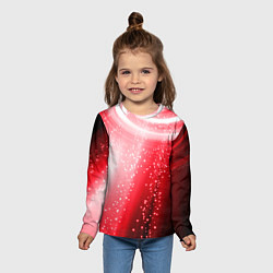 Лонгслив детский Красная космическая спираль, цвет: 3D-принт — фото 2