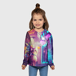 Лонгслив детский Stray, цвет: 3D-принт — фото 2