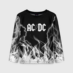 Лонгслив детский ACDC Fire, цвет: 3D-принт