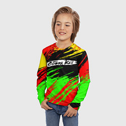 Лонгслив детский Логотип Cobra Kai, цвет: 3D-принт — фото 2