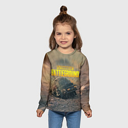 Лонгслив детский PUBG HEAD 3 lvl, цвет: 3D-принт — фото 2