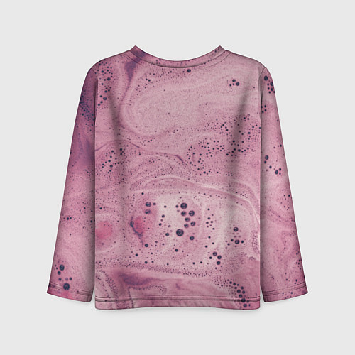 Детский лонгслив Нежная розовая пенка / 3D-принт – фото 2